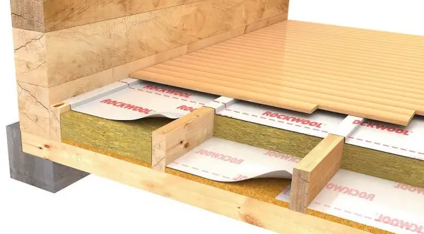 Утепление пола по лагам