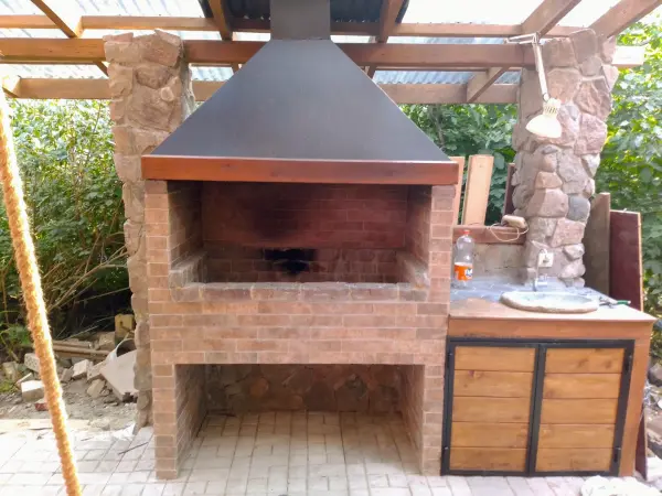 Chimney and Ventilation for Gazebo Barbecue