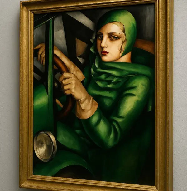 Art Deco portrait by Tamara de Lempicka — a symbol of female elegance of the 1920s Art Deco portrait by Tamara de Lempicka — a symbol of female elegance of the 1920s
