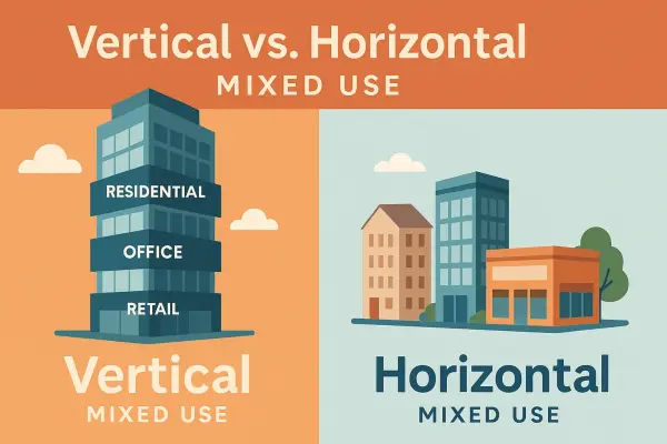 Comparison of vertical and horizontal models of mixed-use buildings Comparison of vertical and horizontal models of mixed-use buildings