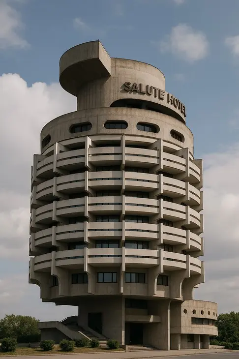 Hotel Salute in Kyiv — an iconic example of Ukrainian brutalism
