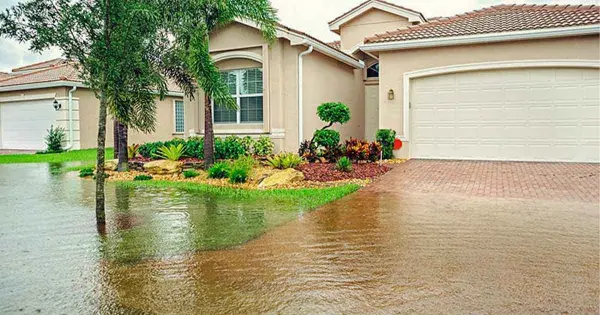 flooding of the house foundation after rain flooding of the house foundation after rain