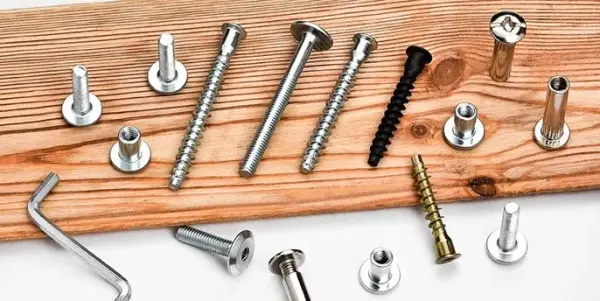 Furniture assembly and fastening