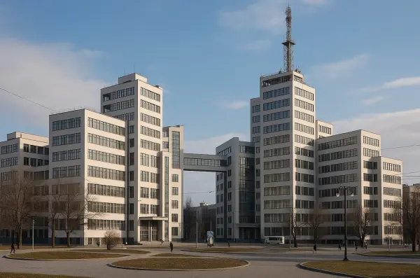 Derzhprom Building in Kharkiv