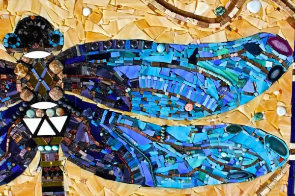 Mixed Mosaic of Different Textures