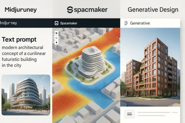 Інтерфейси популярних ШІ-інструментів, що застосовуються в архітектурному проектуванні