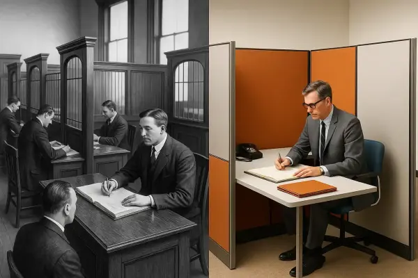 Історія офісних перегородок: від зародження до сучасності