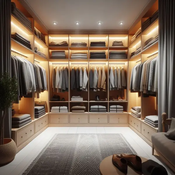 Lighting in a Wardrobe: Functionality and Atmosphere