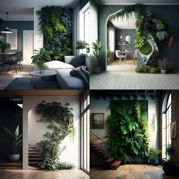 Phytodesign of the entryway Phytodesign of the entryway