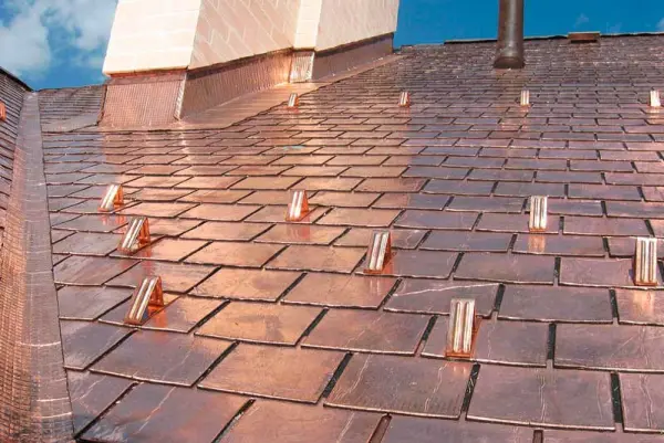 Copper roofing