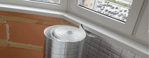 Утеплення лоджії фольгованою теплоізоляцією