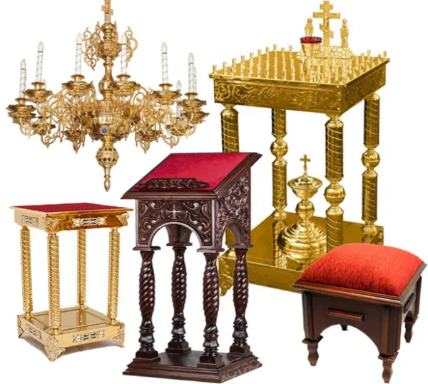 Церковні меблі та начиння