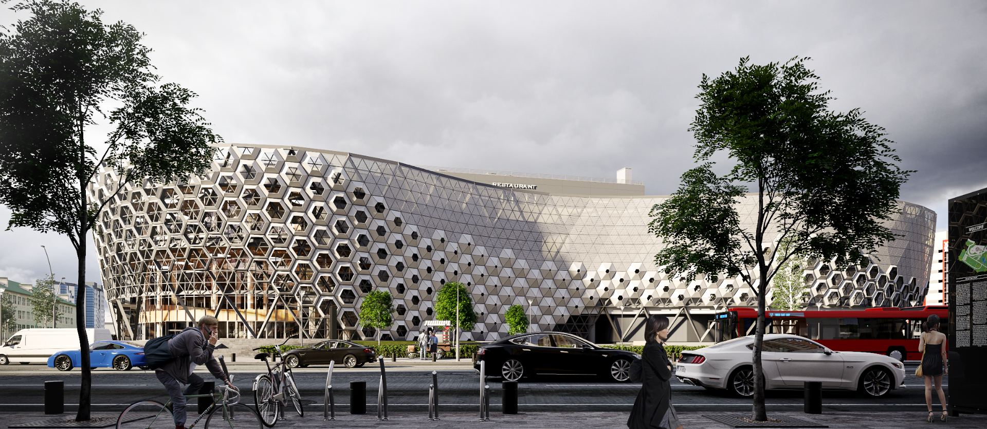 Facades made from natural materials with 3D printing