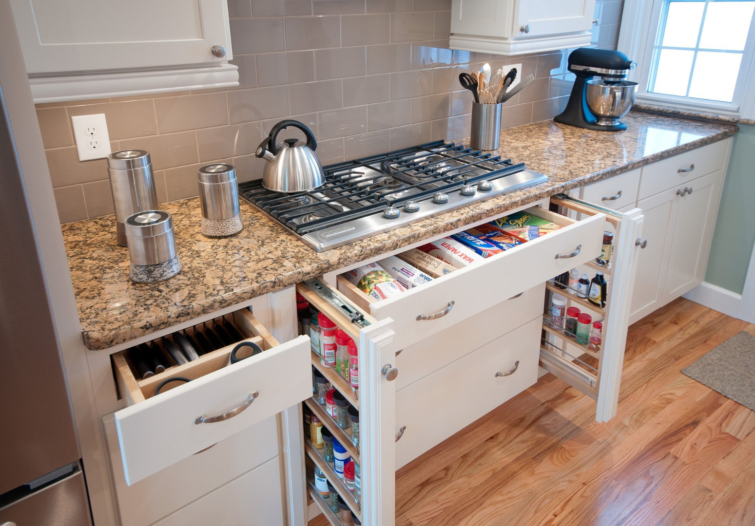 Innovative storage solutions for a small kitchen