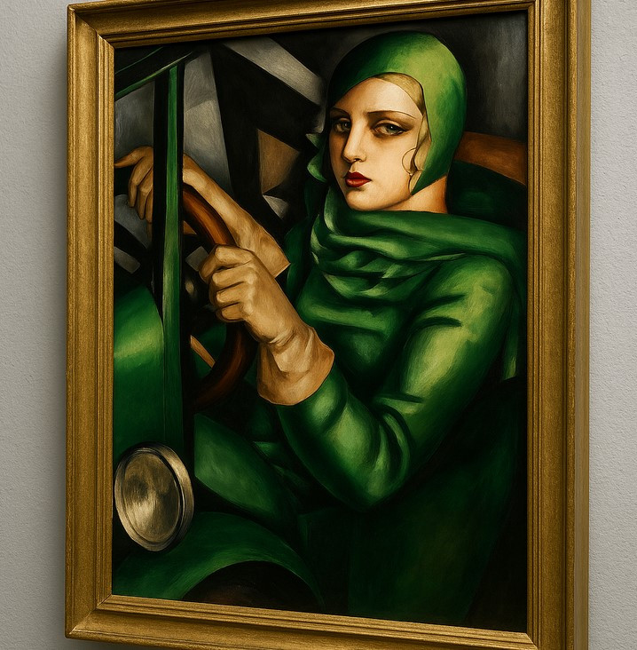 Art Deco portrait by Tamara de Lempicka — a symbol of female elegance of the 1920s