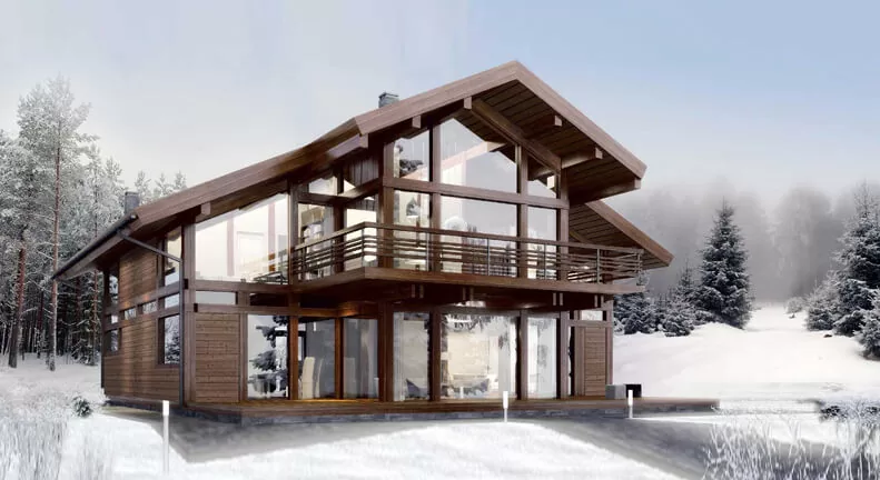 Contemporary examples of half-timbered houses
